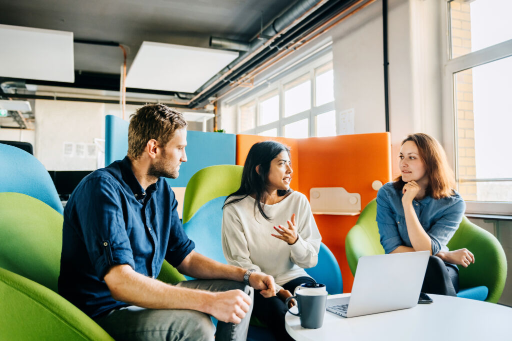 Meeting Between Three Office Managers